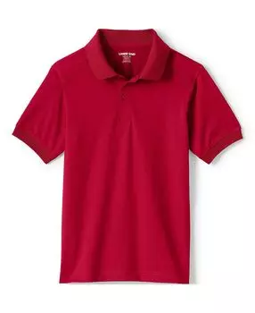 Школьная форма, детская рубашка-поло с короткими рукавами и быстрым высыханием Lands' End
