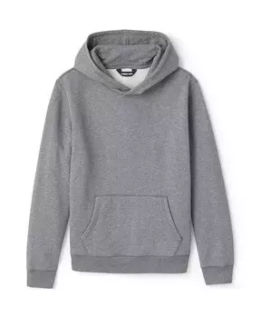 Школьная форма для взрослых унисекс пуловер с капюшоном толстовка Lands' End, серый