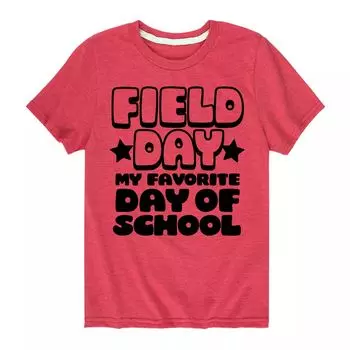 Школьная футболка с рисунком «Favorite Day» для мальчиков 8–20 лет Field Day Licensed Character
