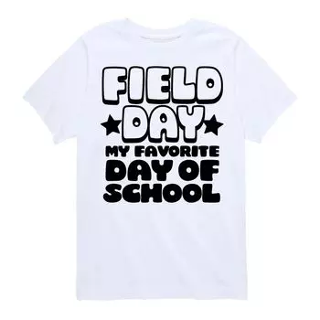 Школьная футболка с рисунком «Favorite Day» для мальчиков 8–20 лет Field Day Licensed Character, белый