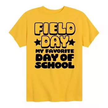 Школьная футболка с рисунком «Favorite Day» для мальчиков 8–20 лет Field Day Licensed Character, желтый