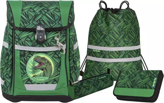 Школьная сумка McNeill "Tenero, Wow", светоотражающие полосы на лямках, светоотражающие поверхности, включая пенал, спортивную сумку, рулон карандашей и магнит с мотивом, цвет Wow