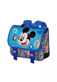 Школьная сумка Микки Мауса Модный рюкзак для повседневной школьной жизни Disney, синий
