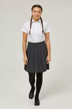 Школьная юбка шириной 20 дюймов с постоянными складками (11–17 лет) Trutex, серый