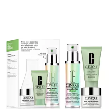 Школьные принадлежности Skin: набор для осветляющего ухода за кожей Even Tone Essentials Clinique