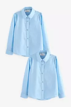 Школьные рубашки для девочек, 2 шт в упаковке Clarks, синий