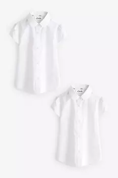 Школьные рубашки для девочек, 2 шт в упаковке Clarks, белый