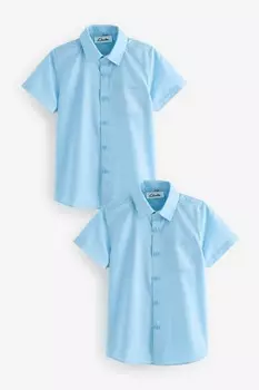 Школьные рубашки для мальчиков, 2 шт в упаковке Clarks, синий