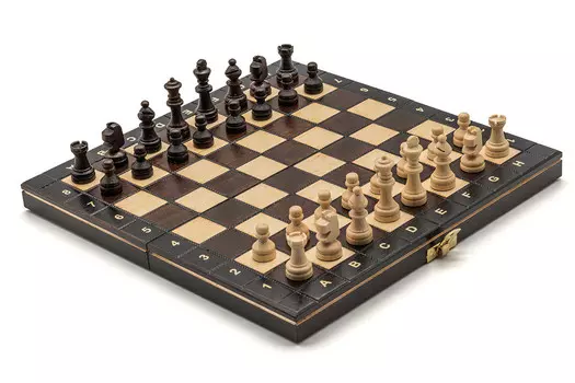 Школьные шахматы, логическая игра, Шахматы Журека, коричневые Szachy urek