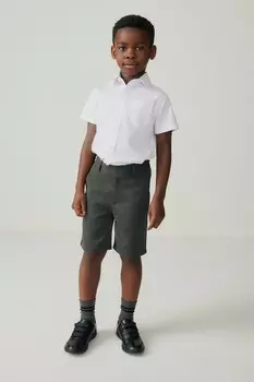 Школьные шорты с застежкой на талии Clarks, серый