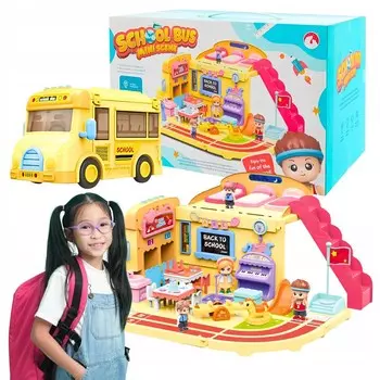 Школьный Автобус 2В1 Школьные Куклы Аксессуары Класс Студенты Учителя Музыканты Love Story