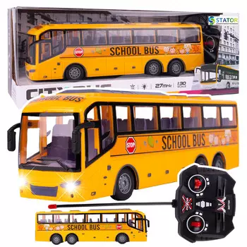 Школьный автобус со светодиодной подсветкой и дистанционным управлением Z985 elektrostator