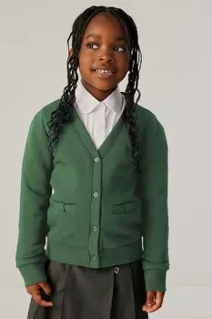 Школьный кардиган Clarks, зеленый