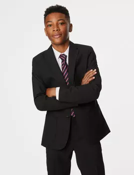 Школьный пиджак для мальчиков (9–16 лет) Marks & Spencer, черный
