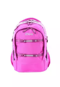 Школьный рюкзак 2be со светоотражающими элементами, розовый