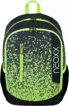 Школьный рюкзак neoxx "Flow, Pixel in my Mind", частично изготовлен из переработанного материала, цвет Pi X El My Mind