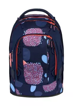 Школьный рюкзак, подкладка на спине, двусторонняя молния Satch, темно-синий