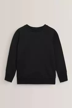 Школьный свитер с круглым вырезом Next, черный