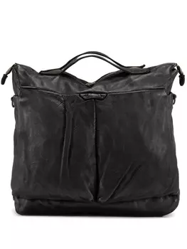 ШЛЕМ 036 кожаный рюкзак Officine Creative, черный