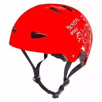 Шлем Bestial Wolf Skull, красный