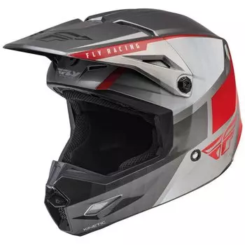 Шлем для мотокросса Fly ECE Kinetic Drift, серый