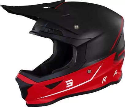 Шлем для мотокросса Furious Draw 3.0 Shot, черный красный