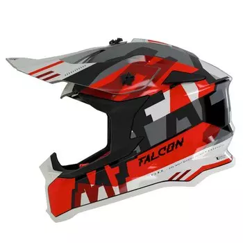 Шлем для мотокросса MT Helmets Falcon Arya A5, разноцветный