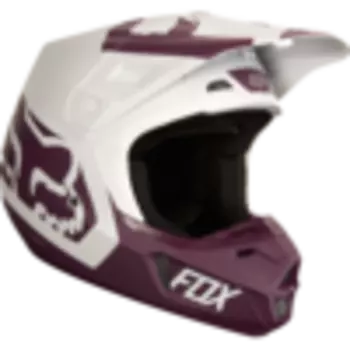 Шлем для мотокросса V2 Preme FOX, фиолетовый/белый