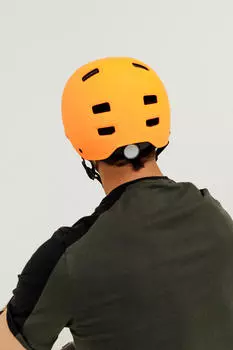 Шлем для скейтбординга и скутера MF540 - неоновый оранжевый Oxelo