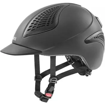 Шлем для верховой езды EXXENTIAL II LED антрацитовый коврик UVEX, антрацитово-серый