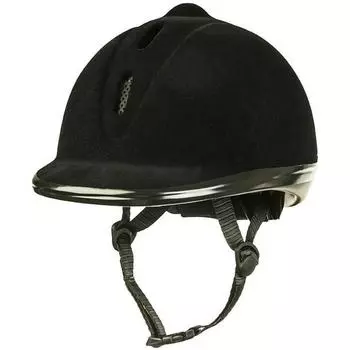 Шлем HKM New Flock ля верховой езды, черный
