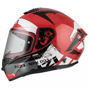 Шлем полнолицевой Nzi Trendy, красный