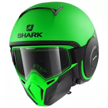 Шлем Shark Street Drak Neon Serie Convertible, зеленый