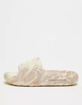 Шлепанцы adidas Originals Adilette 22 цвета мраморно-песочный
