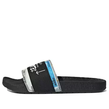 Шлепанцы Adidas originals Adilette Casual Sports Slippers Black White Unisex 'Black White', Черный