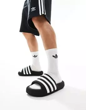 Шлепанцы Adilette 24 черного цвета adidas Originals