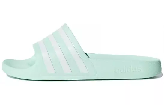 Шлепанцы Adilette Aqua унисекс пастельно-зеленого цвета Adidas