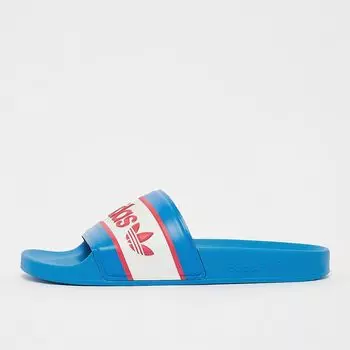 Шлепанцы adilette Badelatschen adidas Originals, цвет bright blue/ftwr white/red
