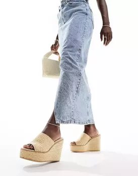 Шлепанцы Aldo Midsommar Platform Wedge, бежевый