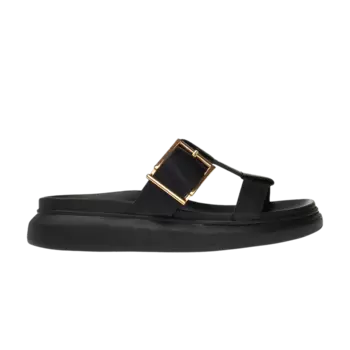 Шлепанцы Alexander McQueen Hybrid Slide 'Black Gold', черный