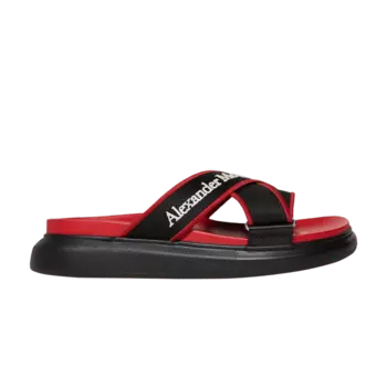 Шлепанцы Alexander McQueen Oversized Hybrid Slide 'Red Black', красный