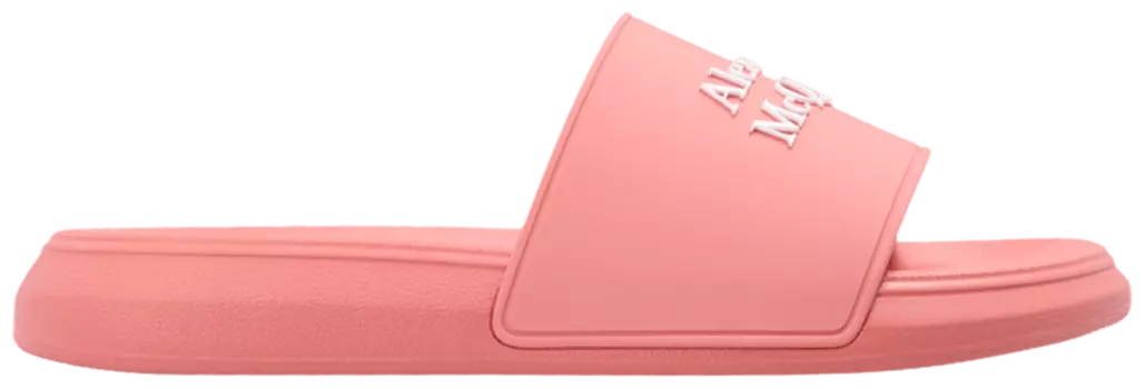 Шлепанцы Alexander McQueen Wmns Logo Slides 'Anemone', оранжевый