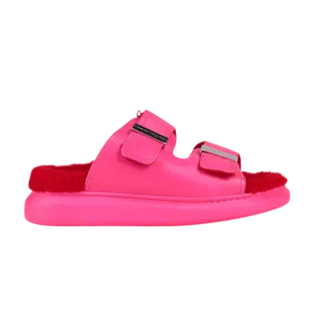 Шлепанцы Alexander McQueen Wmns Oversized Hybrid Slide 'Shearling Magenta', розовый