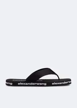 Шлепанцы ALEXANDER WANG AW flip flops, черный