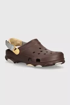 Шлепанцы All Terrain Clog Crocs, коричневый
