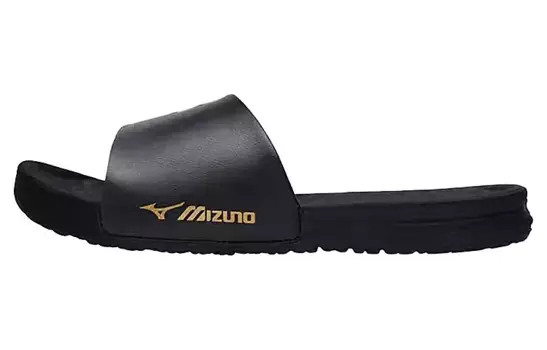 Шлепанцы Alpha SR4 унисекс, черные/золотые Mizuno
