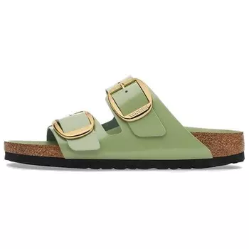 Шлепанцы Arizona Big Buckle женские зеленые Birkenstock