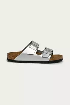 Шлепанцы «Аризона» Birkenstock, серебро