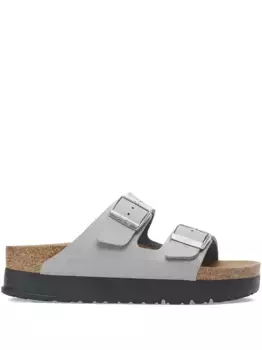 Шлепанцы Arizona Flex с двойной пряжкой BIRKENSTOCK, серый