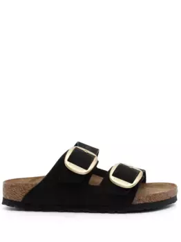 Шлепанцы Arizona с пряжками BIRKENSTOCK, черный